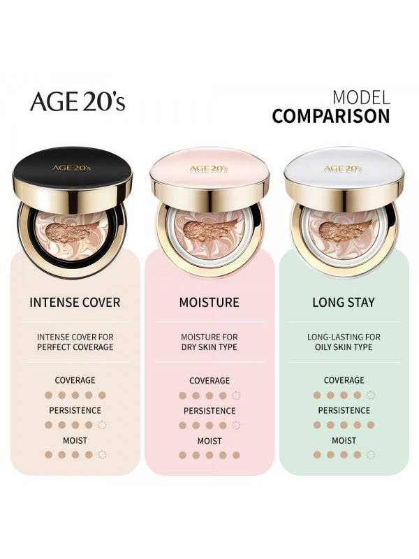 Signature Essence Cover Pact Intense Cover #21 Light Beige SPF50+/PA++++