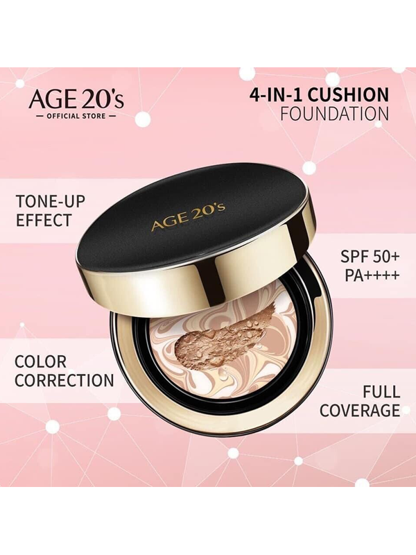 Signature Essence Cover Pact Intense Cover #21 Light Beige SPF50+/PA++++